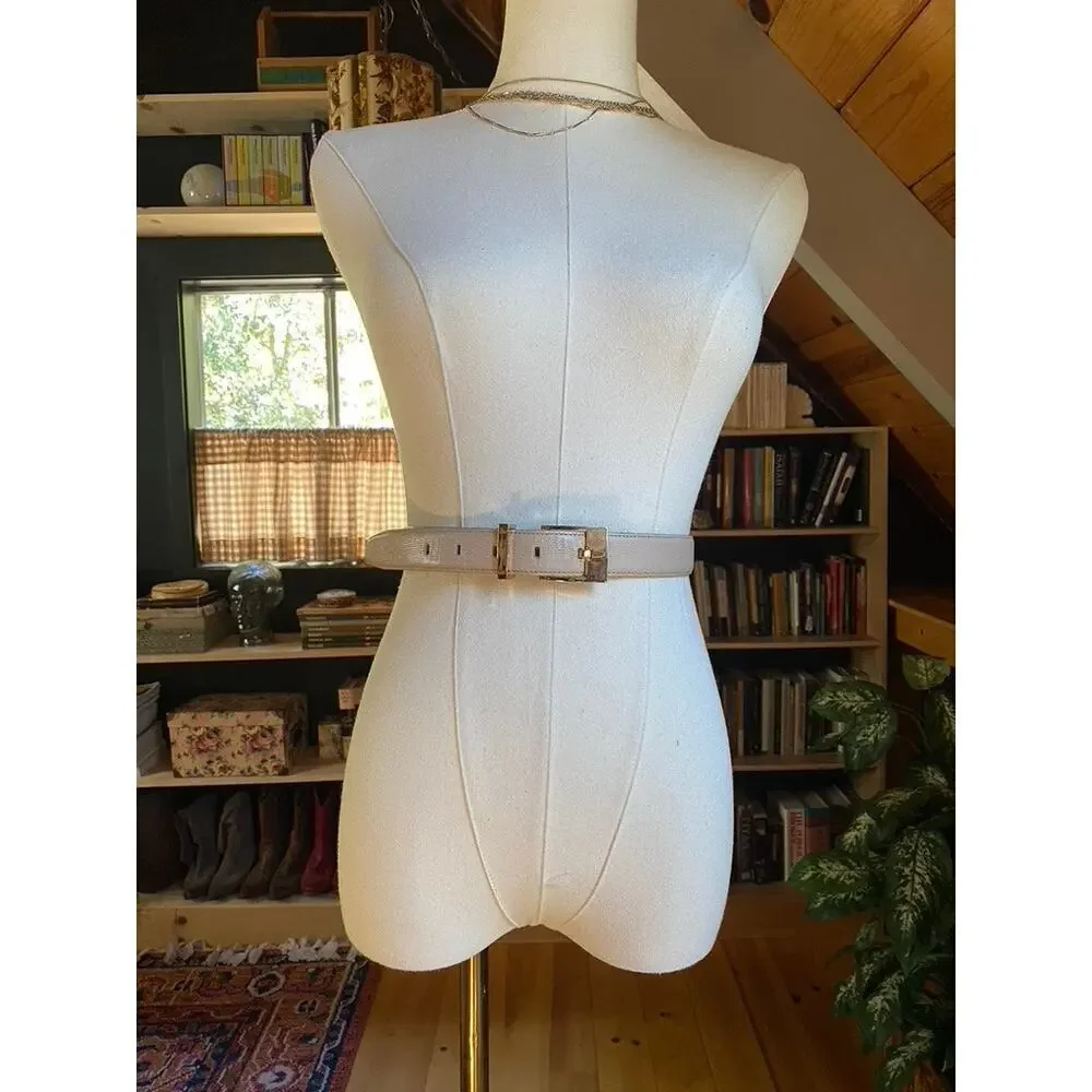 Vintage Belt Italian Calfskin Leather 27” - 30
